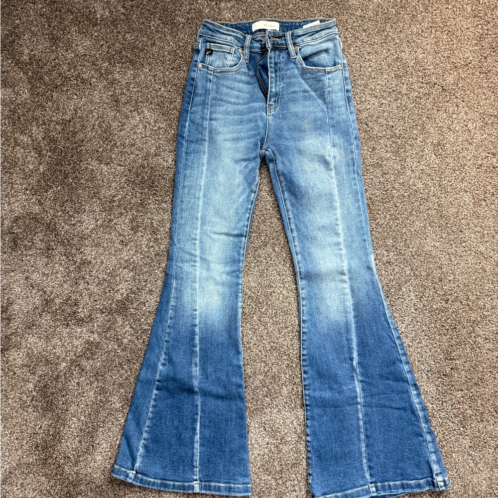 KanCan Light Blue High-Rise Flare Jeans